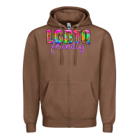 Chestnut lgbtq friendly Zipper Hoodie - HRA Design Shop