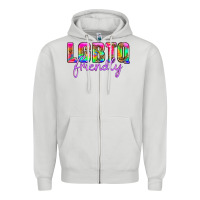 Dove Grey lgbtq friendly Zipper Hoodie - HRA Design Shop