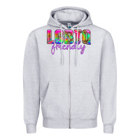 Heather Grey lgbtq friendly Zipper Hoodie - HRA Design Shop