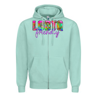 Seafoam lgbtq friendly Zipper Hoodie - HRA Design Shop