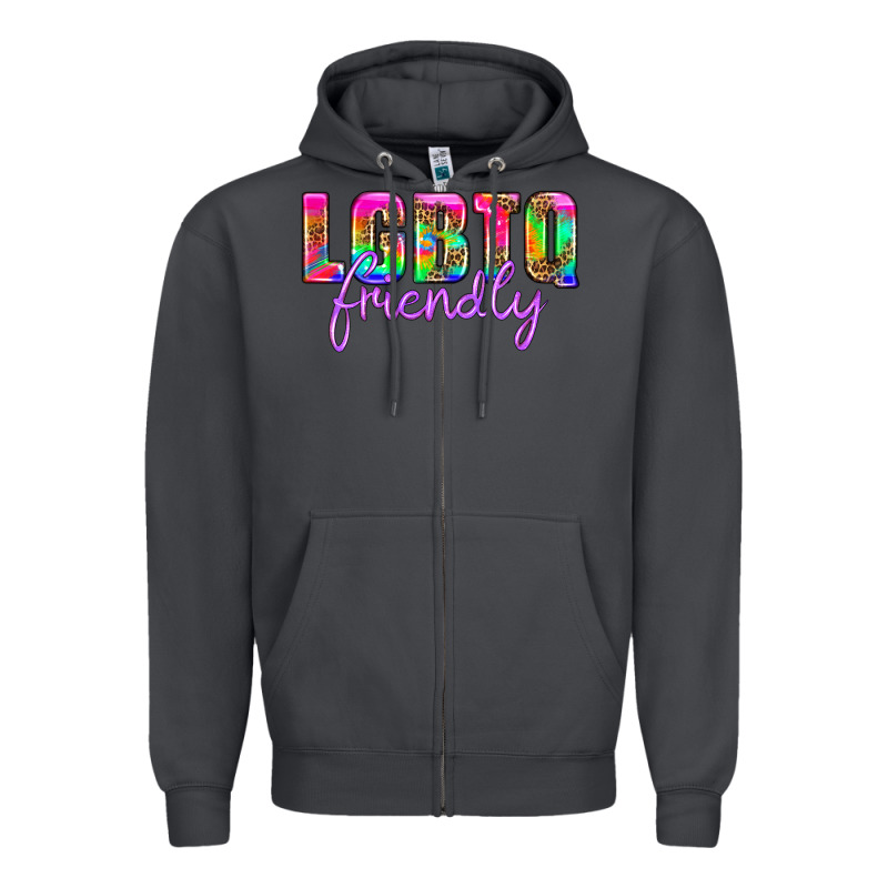 Lgbtq Friendly Zipper Hoodie by HRA Design Shop | Teevron