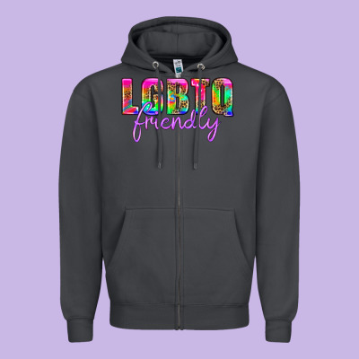 Lgbtq Friendly Zipper Hoodie Designed By Hra Design Shop