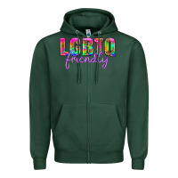 Sports Green lgbtq friendly Zipper Hoodie - HRA Design Shop