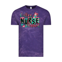Cloud Purple coffee nurse repeat Vintage Tee - RanaPortraitStore