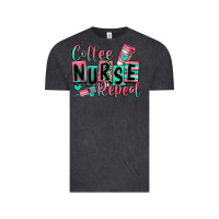 Vintage Black coffee nurse repeat Vintage Tee - RanaPortraitStore
