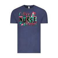 Vintage Denim coffee nurse repeat Vintage Tee - RanaPortraitStore