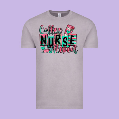 Vintage Tee coffee nurse repeat
