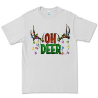 Dove Grey Oh deer christmas Premium Tee - Artiststas