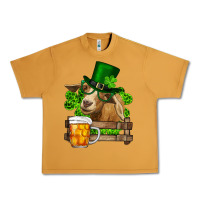 Peanut Butter St. Patrick's Day Goat And Beer Urban Heavy Tee - RanaPortraitStore