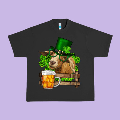 St. Patrick's Day Goat And Beer Urban Heavy Tee Designed By Ranaportraitstore