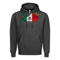 Charcoal Heather mexica kentucky Zipper Hoodie - CowhideDigitalArt