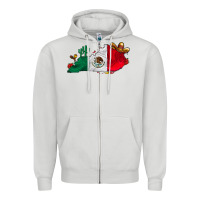 Dove Grey mexica kentucky Zipper Hoodie - CowhideDigitalArt