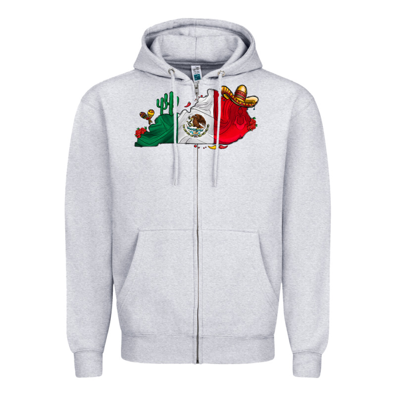 Mexica Kentucky Zipper Hoodie by CowhideDigitalArt | Teevron