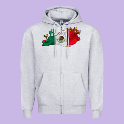 Mexica Kentucky Zipper Hoodie Designed By Cowhidedigitalart