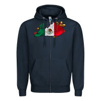 Navy mexica kentucky Zipper Hoodie - CowhideDigitalArt