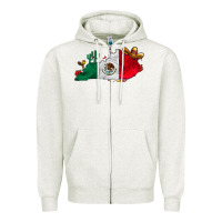 Oatmeal Heather mexica kentucky Zipper Hoodie - CowhideDigitalArt