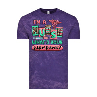 Cloud Purple im a nurse whats your superpower Vintage Tee - RanaPortraitStore