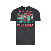 Vintage Black im a nurse whats your superpower Vintage Tee - RanaPortraitStore