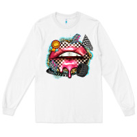 White race lips Long Sleeve Tee - Zillion Design Studio