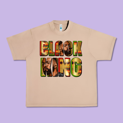 Black King Urban Heavy Tee Designed By Zillion Design Studio