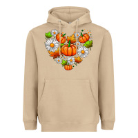 Mushroom pumpkin and daisies Heavyweight Hoodie - AdoDesignShop