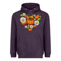 Plum pumpkin and daisies Heavyweight Hoodie - AdoDesignShop