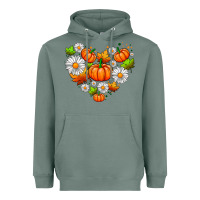 Sage pumpkin and daisies Heavyweight Hoodie - AdoDesignShop