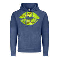 Vintage Denim softball lips Vintage Hoodie - AdoDesignShop