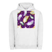 Pigment Lunar Rock Mardi Gras Feathers seamless pattern Urban Hoodie - BundleAndBundleShop