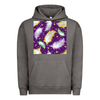 Pigment Tornado Mardi Gras Feathers seamless pattern Urban Hoodie - BundleAndBundleShop