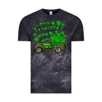 Cloud Black happy st. patricks day shamrock farm truck Vintage Tee - RanaPortraitStore