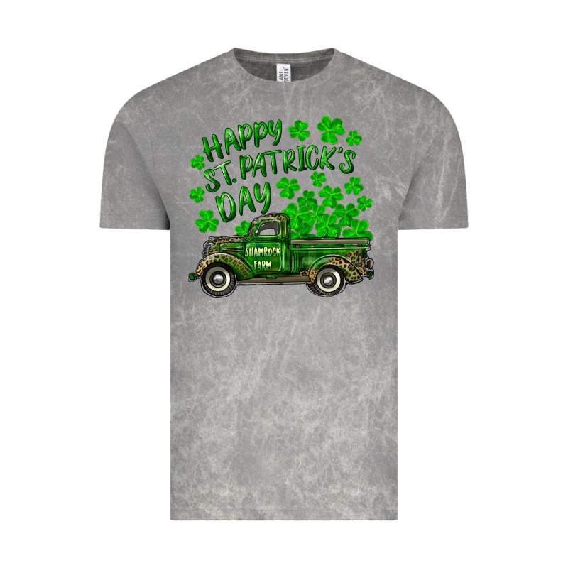 Happy St. Patricks Day Shamrock Farm Truck Vintage Tee by RanaPortraitStore | Teevron