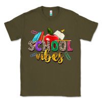 Army Green school vibes Classic Tee - Zillion Design Studio