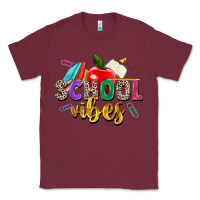 Burgundy school vibes Classic Tee - Zillion Design Studio