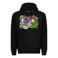 Black gamer mardi gras game controller Premium Hoodie - MaliasSmallBusiness