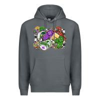 Rock gamer mardi gras game controller Premium Hoodie - MaliasSmallBusiness