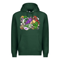 Sports Green gamer mardi gras game controller Premium Hoodie - MaliasSmallBusiness