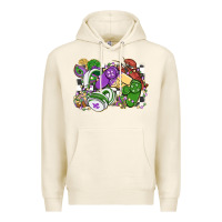 Tofu gamer mardi gras game controller Premium Hoodie - MaliasSmallBusiness