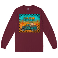 Burgundy farm fresh pumpkins tumbler Long Sleeve Tee - RanaPortraitStore