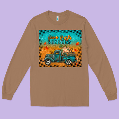 Farm Fresh Pumpkins Tumbler Long Sleeve Tee Designed By Ranaportraitstore
