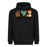 Black peace love fall Heavyweight Hoodie - JahusDesignShop