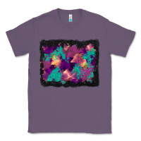 Lavender halloween trees and turquoise glitter background Classic Tee - BundleAndBundleShop