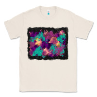 Natural halloween trees and turquoise glitter background Classic Tee - BundleAndBundleShop