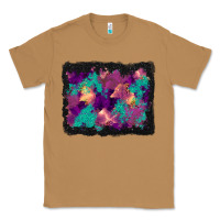 Toasted Coconut halloween trees and turquoise glitter background Classic Tee - BundleAndBundleShop