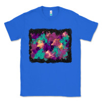 True Royal halloween trees and turquoise glitter background Classic Tee - BundleAndBundleShop