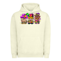 Pigment Pistachio Mardi Gras Gnomies Cakes Flowers And Balloon Urban Hoodie - BundleAndBundleShop