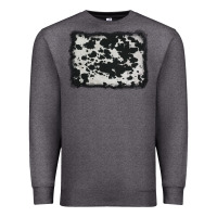 Charcoal Heather cowhide background Premium Sweatshirt - AdoDesignShop