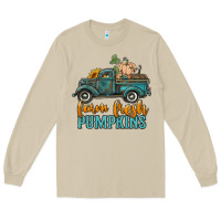Mushroom farm fresh pumpkins truck Long Sleeve Tee - RanaPortraitStore