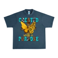 Midnight Navy created with a purpose Urban Heavy Tee - texasbilliewilder