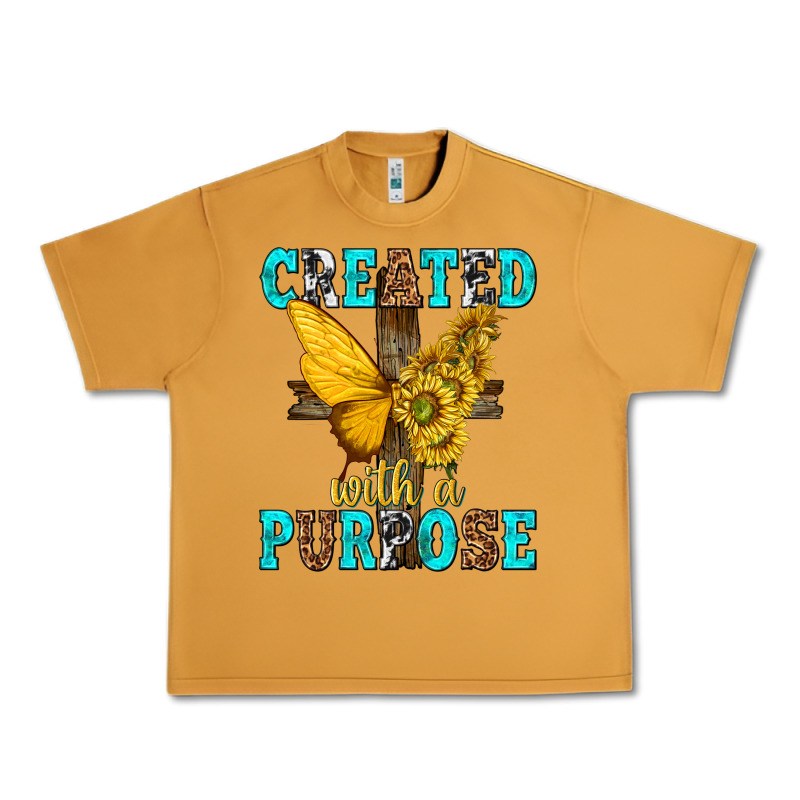Created With A Purpose Urban Heavy Tee by texasbilliewilder | Teevron